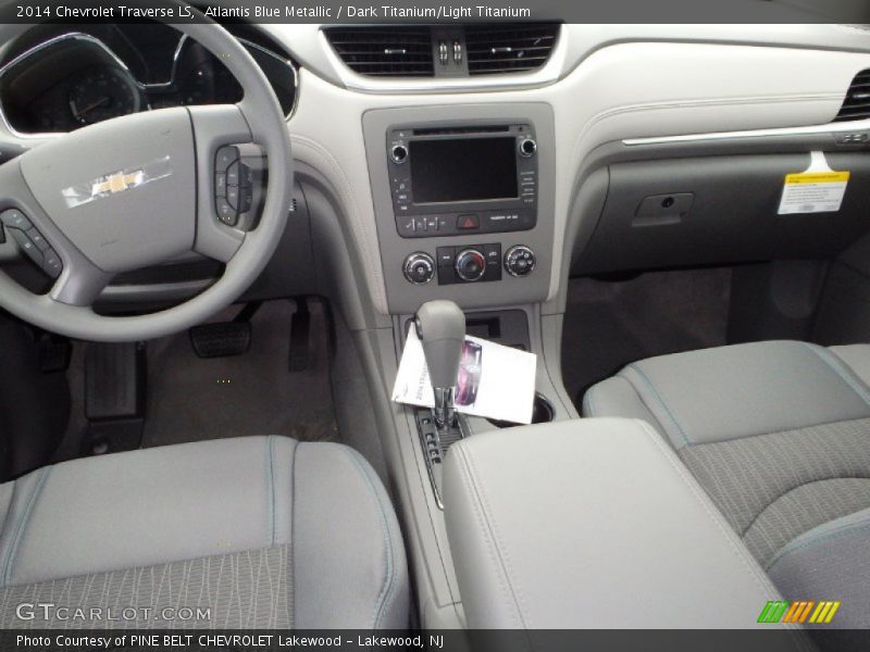 Atlantis Blue Metallic / Dark Titanium/Light Titanium 2014 Chevrolet Traverse LS