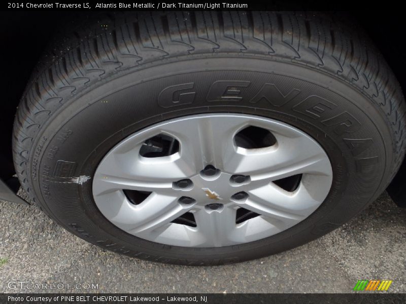Atlantis Blue Metallic / Dark Titanium/Light Titanium 2014 Chevrolet Traverse LS