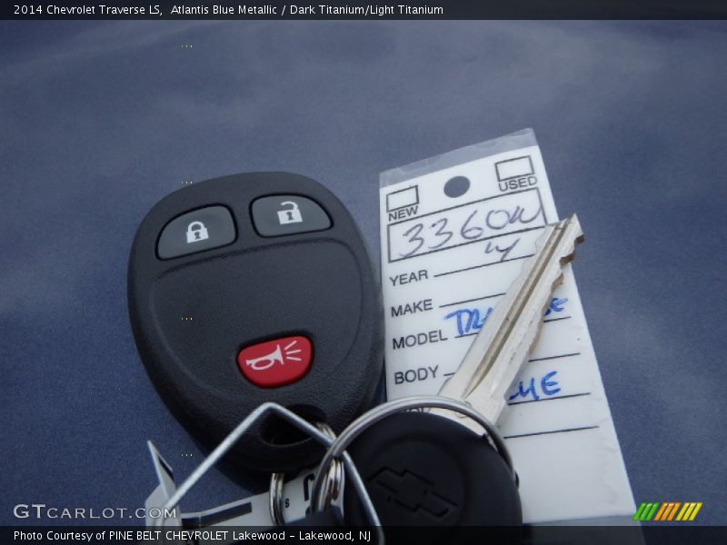 Atlantis Blue Metallic / Dark Titanium/Light Titanium 2014 Chevrolet Traverse LS