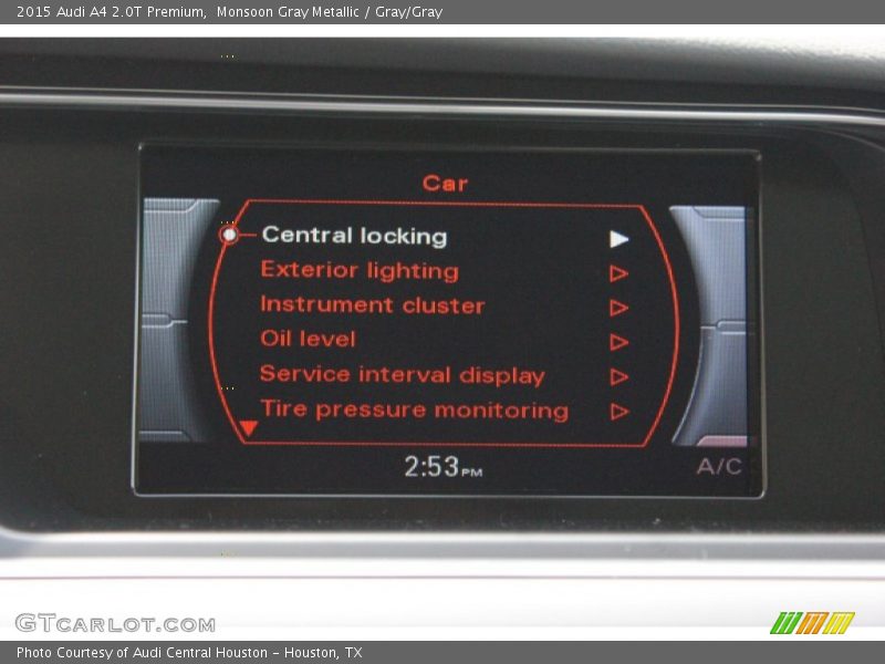 Monsoon Gray Metallic / Gray/Gray 2015 Audi A4 2.0T Premium