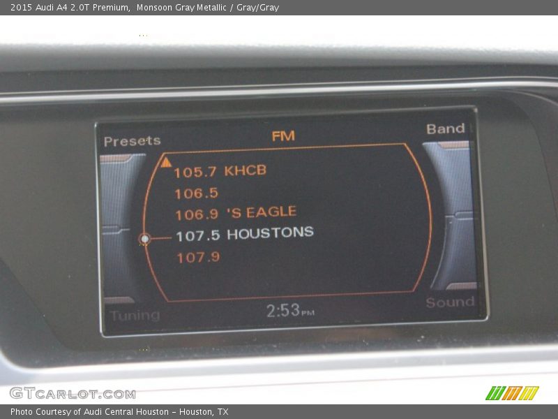 Monsoon Gray Metallic / Gray/Gray 2015 Audi A4 2.0T Premium