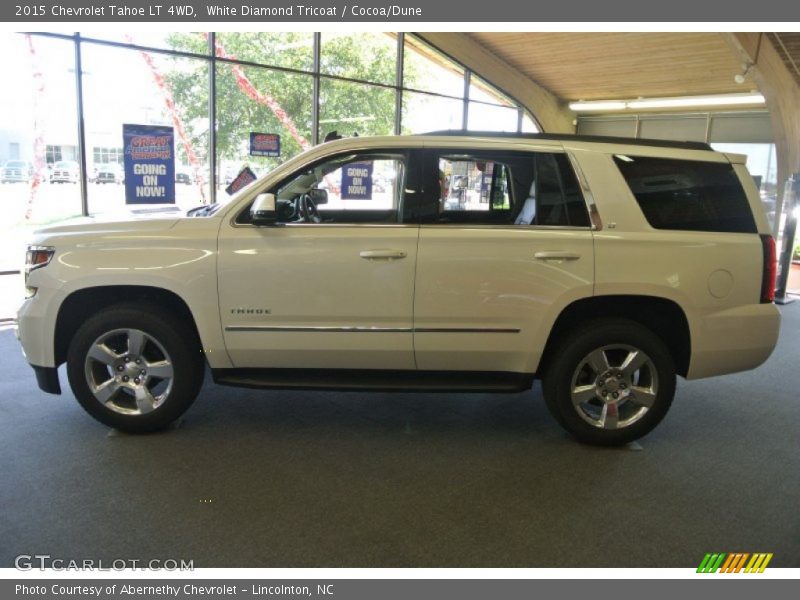 White Diamond Tricoat / Cocoa/Dune 2015 Chevrolet Tahoe LT 4WD