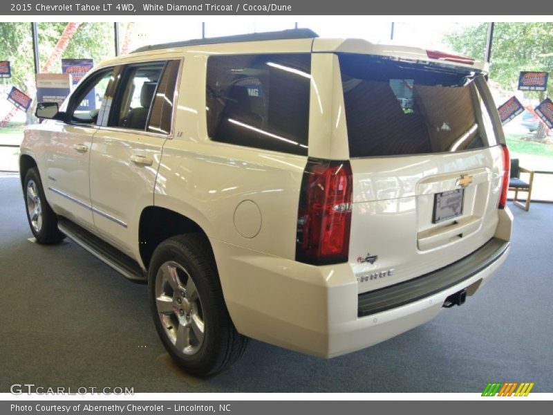 White Diamond Tricoat / Cocoa/Dune 2015 Chevrolet Tahoe LT 4WD