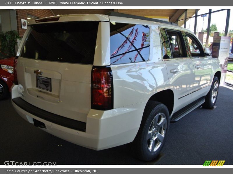 White Diamond Tricoat / Cocoa/Dune 2015 Chevrolet Tahoe LT 4WD