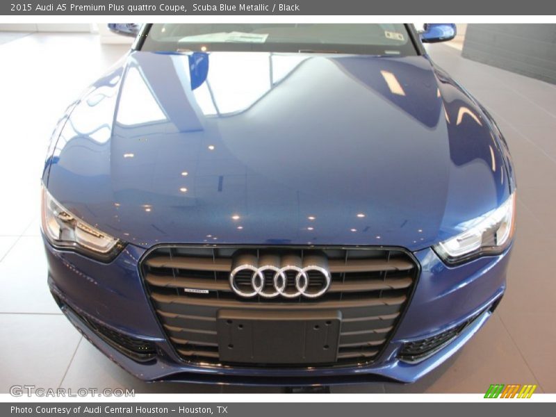 Scuba Blue Metallic / Black 2015 Audi A5 Premium Plus quattro Coupe