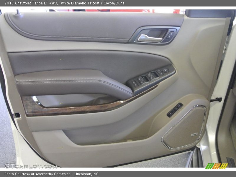 White Diamond Tricoat / Cocoa/Dune 2015 Chevrolet Tahoe LT 4WD