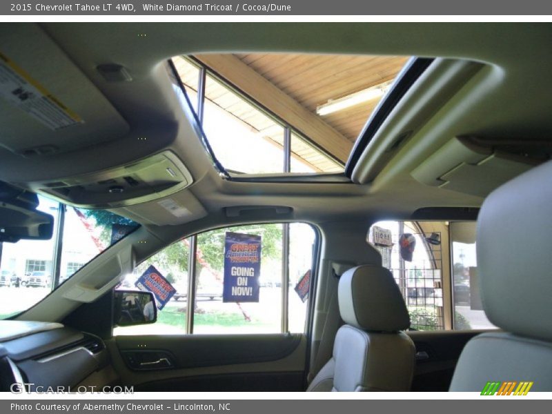 White Diamond Tricoat / Cocoa/Dune 2015 Chevrolet Tahoe LT 4WD