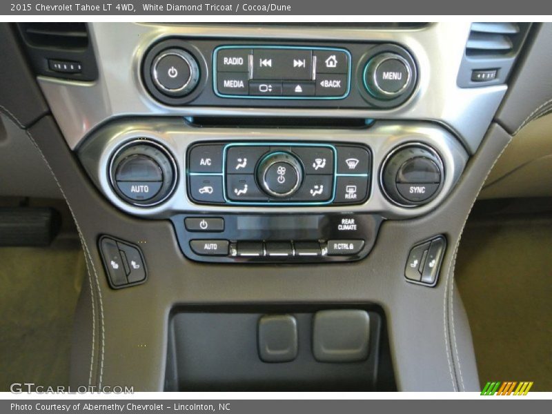 White Diamond Tricoat / Cocoa/Dune 2015 Chevrolet Tahoe LT 4WD