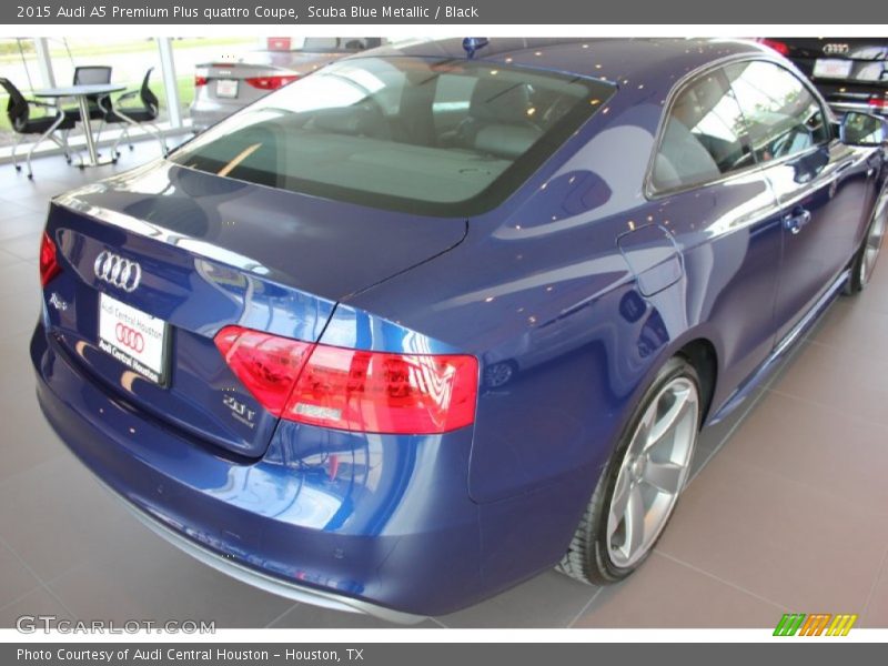 Scuba Blue Metallic / Black 2015 Audi A5 Premium Plus quattro Coupe