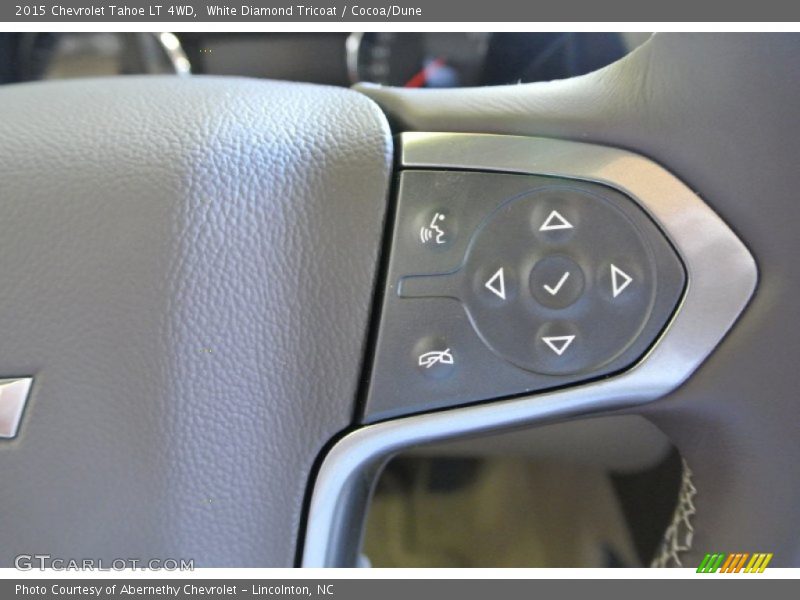 White Diamond Tricoat / Cocoa/Dune 2015 Chevrolet Tahoe LT 4WD