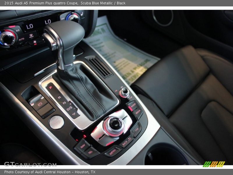 Scuba Blue Metallic / Black 2015 Audi A5 Premium Plus quattro Coupe
