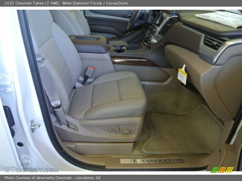 White Diamond Tricoat / Cocoa/Dune 2015 Chevrolet Tahoe LT 4WD