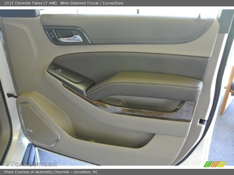 White Diamond Tricoat / Cocoa/Dune 2015 Chevrolet Tahoe LT 4WD