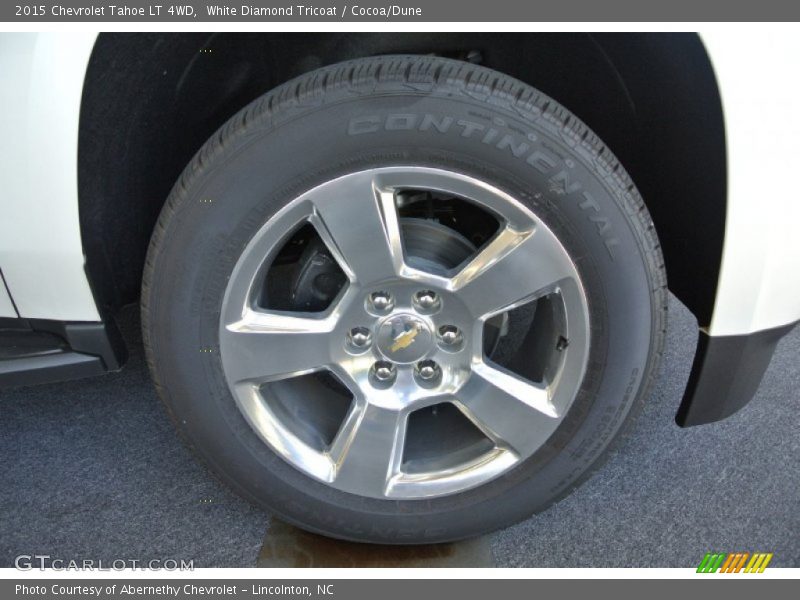 White Diamond Tricoat / Cocoa/Dune 2015 Chevrolet Tahoe LT 4WD
