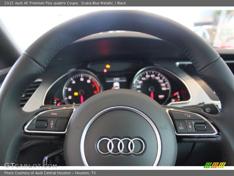 Scuba Blue Metallic / Black 2015 Audi A5 Premium Plus quattro Coupe