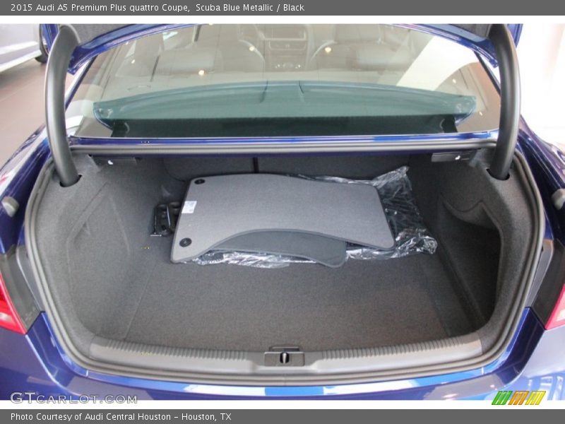 Scuba Blue Metallic / Black 2015 Audi A5 Premium Plus quattro Coupe