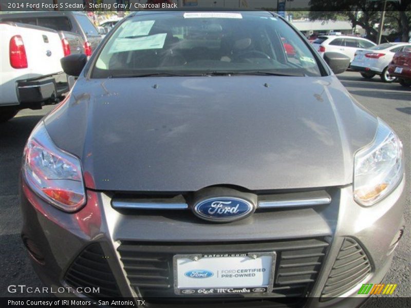 Sterling Gray / Charcoal Black 2014 Ford Focus S Sedan