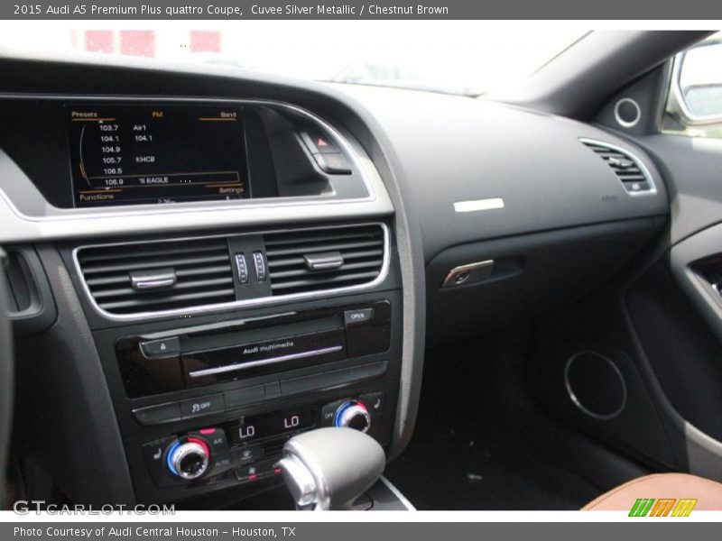 Cuvee Silver Metallic / Chestnut Brown 2015 Audi A5 Premium Plus quattro Coupe