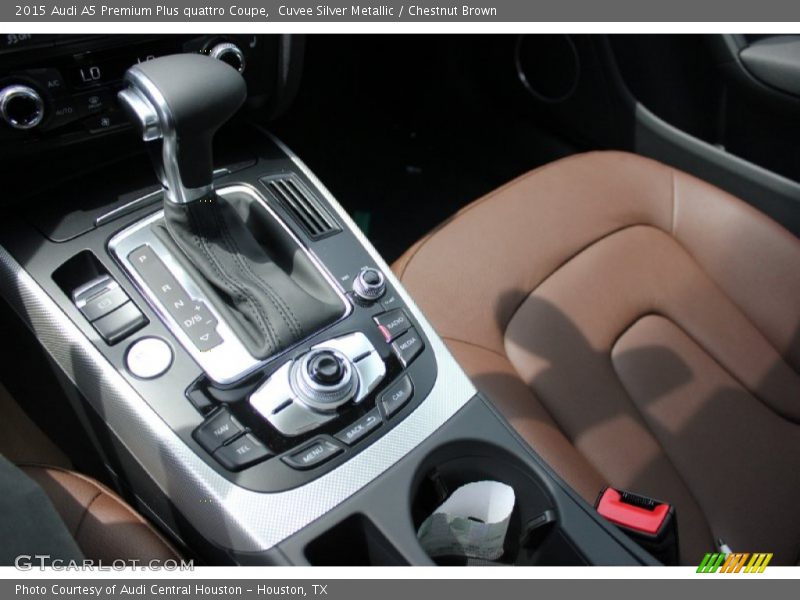 Cuvee Silver Metallic / Chestnut Brown 2015 Audi A5 Premium Plus quattro Coupe