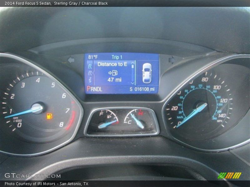 Sterling Gray / Charcoal Black 2014 Ford Focus S Sedan