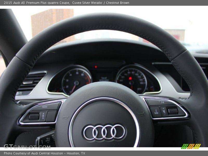 Cuvee Silver Metallic / Chestnut Brown 2015 Audi A5 Premium Plus quattro Coupe