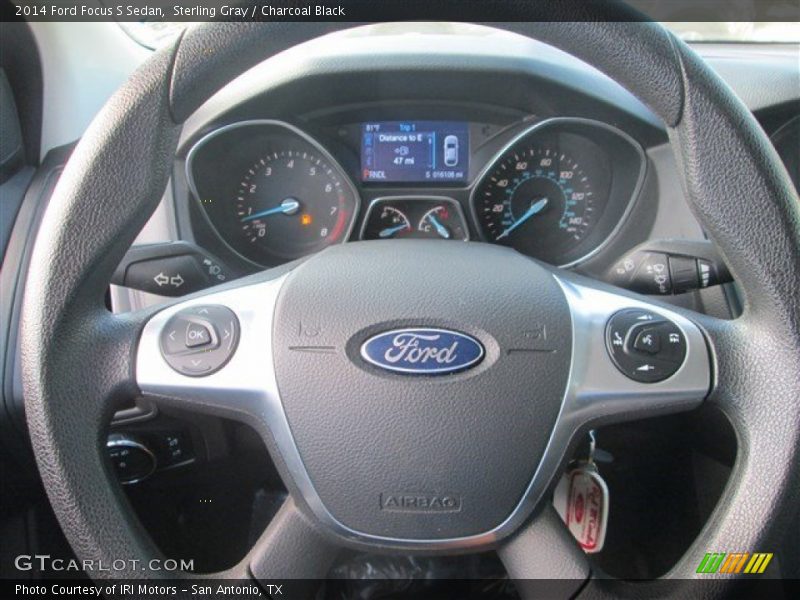 Sterling Gray / Charcoal Black 2014 Ford Focus S Sedan