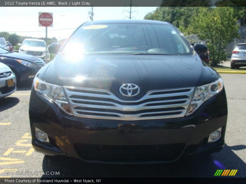Black / Light Gray 2012 Toyota Venza LE AWD