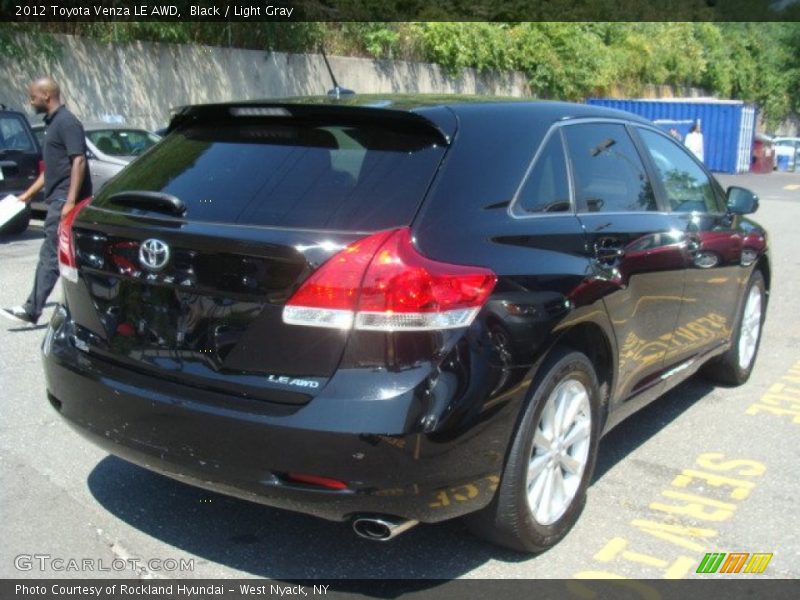 Black / Light Gray 2012 Toyota Venza LE AWD