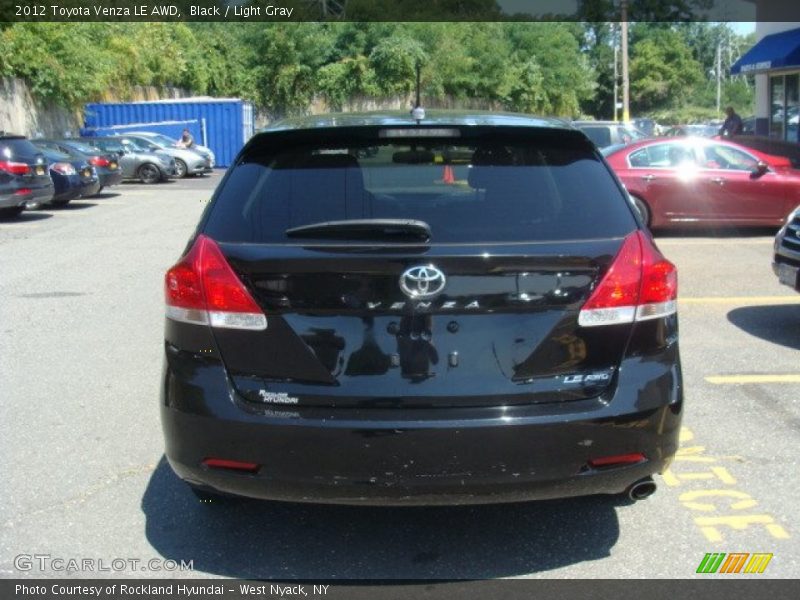 Black / Light Gray 2012 Toyota Venza LE AWD