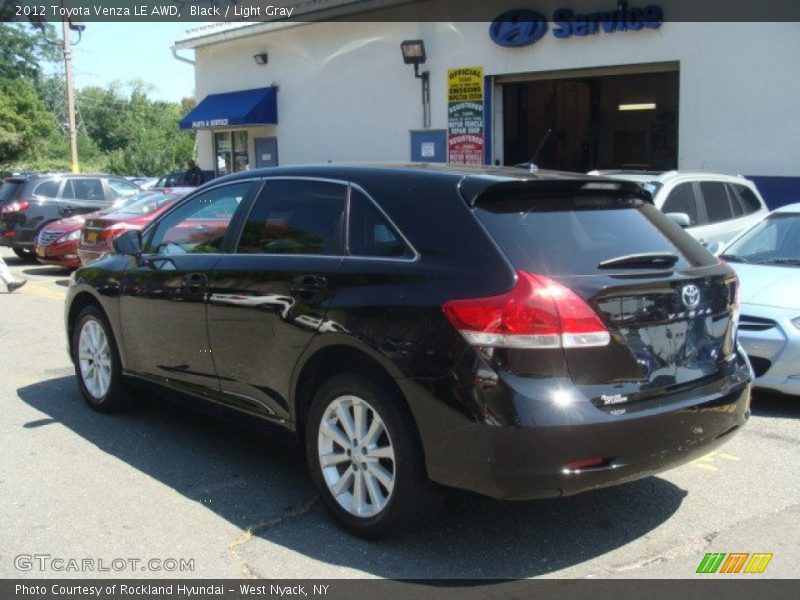 Black / Light Gray 2012 Toyota Venza LE AWD