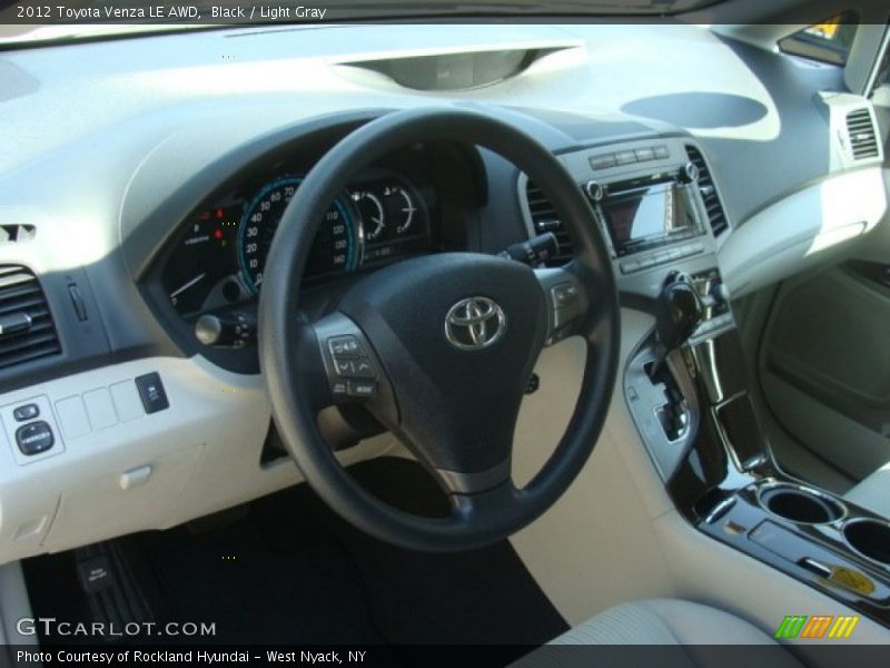 Black / Light Gray 2012 Toyota Venza LE AWD