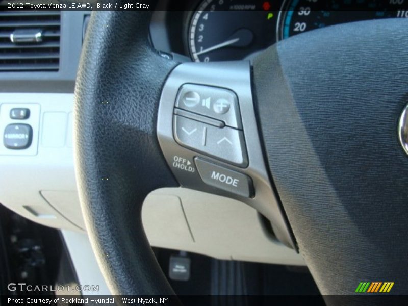 Black / Light Gray 2012 Toyota Venza LE AWD