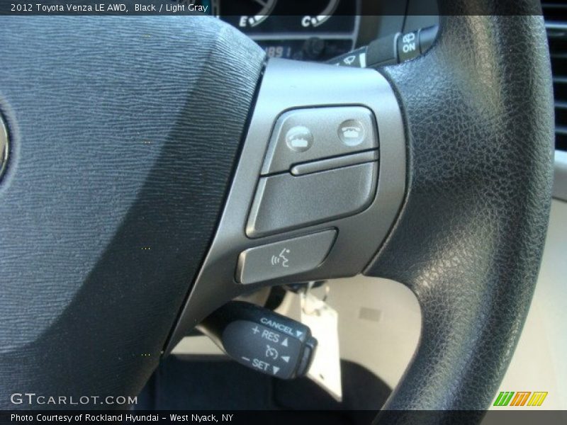 Black / Light Gray 2012 Toyota Venza LE AWD