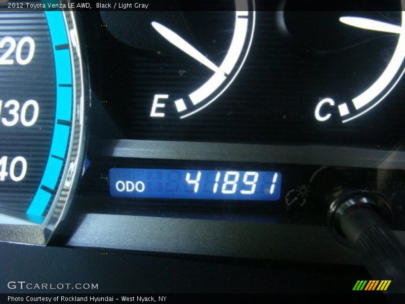 Black / Light Gray 2012 Toyota Venza LE AWD