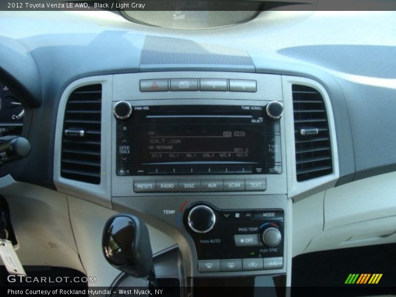 Black / Light Gray 2012 Toyota Venza LE AWD