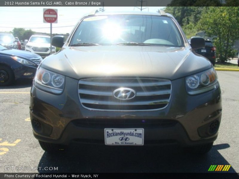 Cabo Bronze / Beige 2012 Hyundai Santa Fe GLS AWD