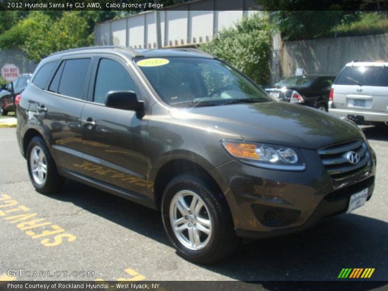 Cabo Bronze / Beige 2012 Hyundai Santa Fe GLS AWD