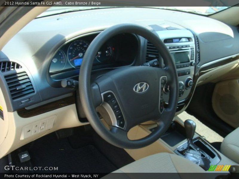 Cabo Bronze / Beige 2012 Hyundai Santa Fe GLS AWD