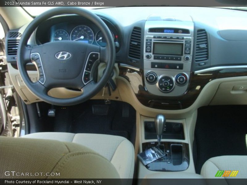 Cabo Bronze / Beige 2012 Hyundai Santa Fe GLS AWD