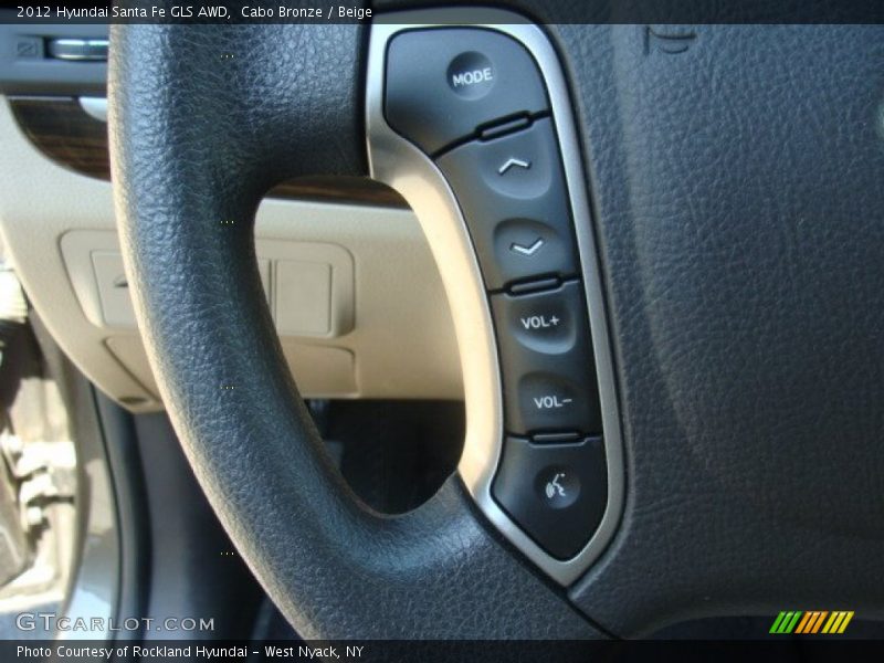 Cabo Bronze / Beige 2012 Hyundai Santa Fe GLS AWD