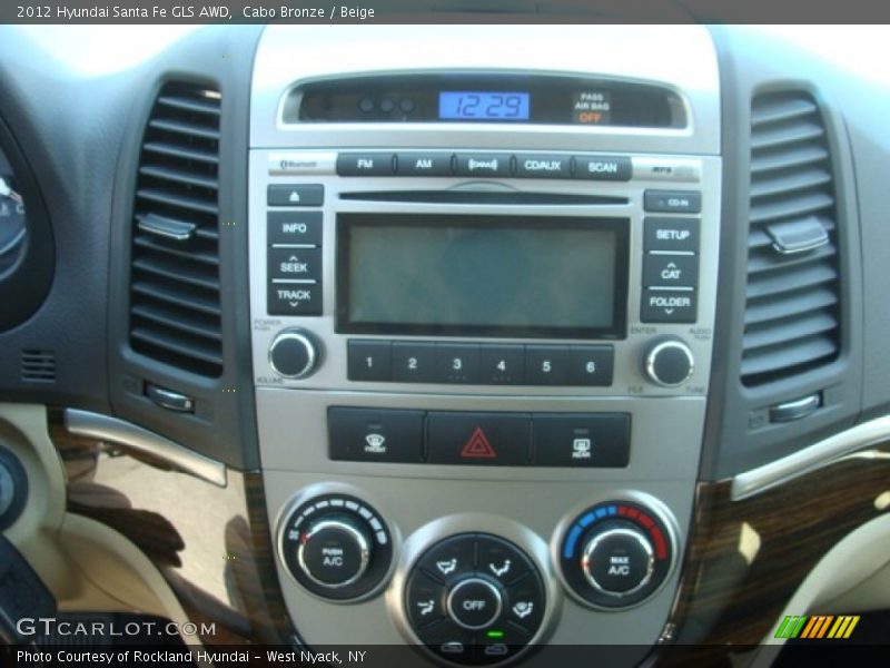 Cabo Bronze / Beige 2012 Hyundai Santa Fe GLS AWD
