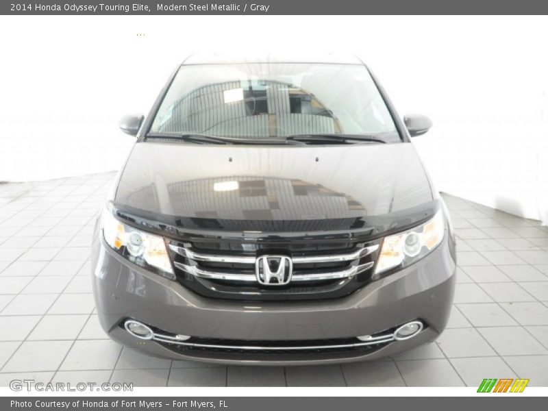 Modern Steel Metallic / Gray 2014 Honda Odyssey Touring Elite