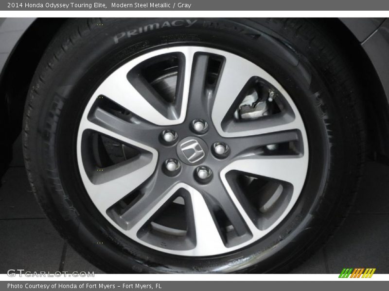 Modern Steel Metallic / Gray 2014 Honda Odyssey Touring Elite