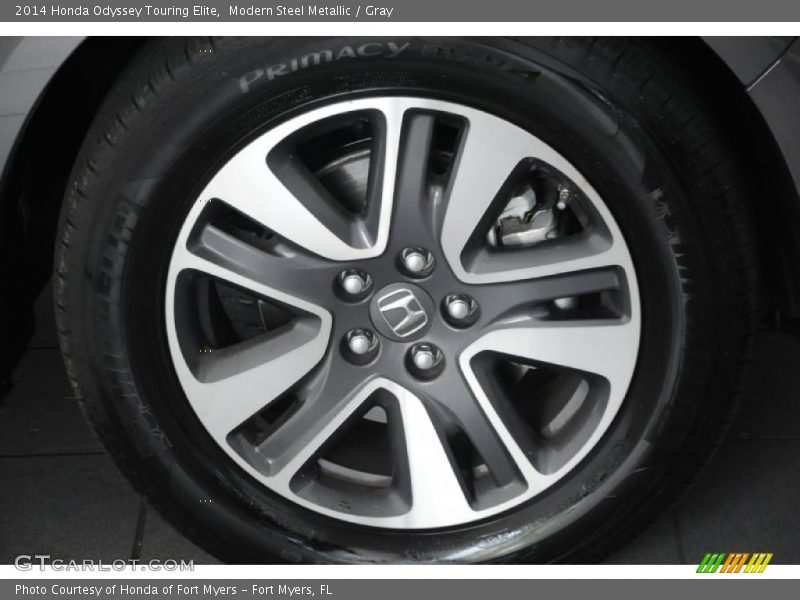 Modern Steel Metallic / Gray 2014 Honda Odyssey Touring Elite