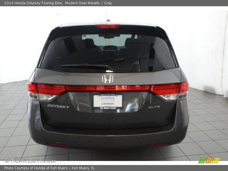 Modern Steel Metallic / Gray 2014 Honda Odyssey Touring Elite