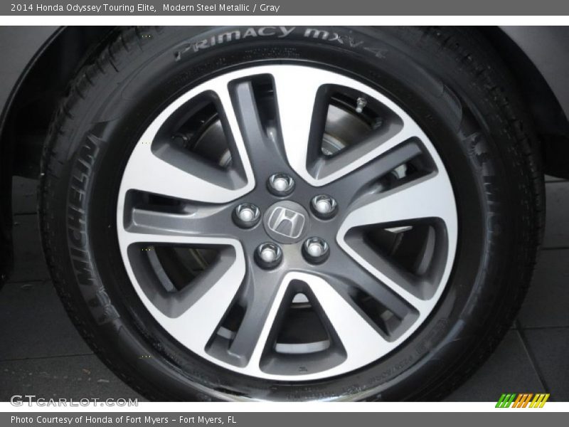 Modern Steel Metallic / Gray 2014 Honda Odyssey Touring Elite