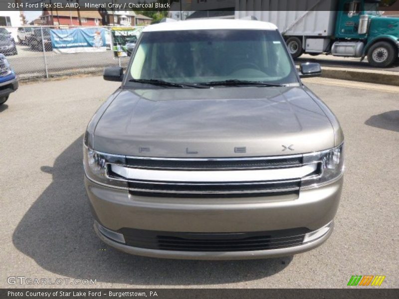 Mineral Gray / Charcoal Black 2014 Ford Flex SEL AWD
