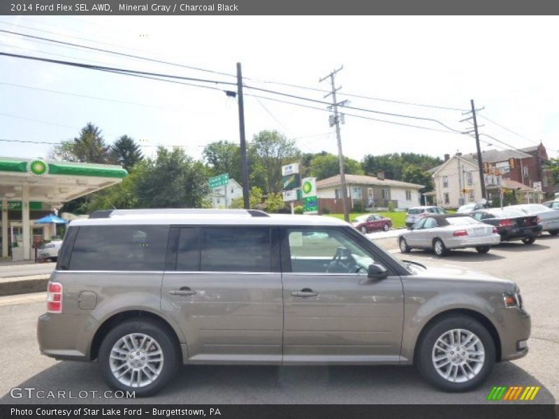 Mineral Gray / Charcoal Black 2014 Ford Flex SEL AWD