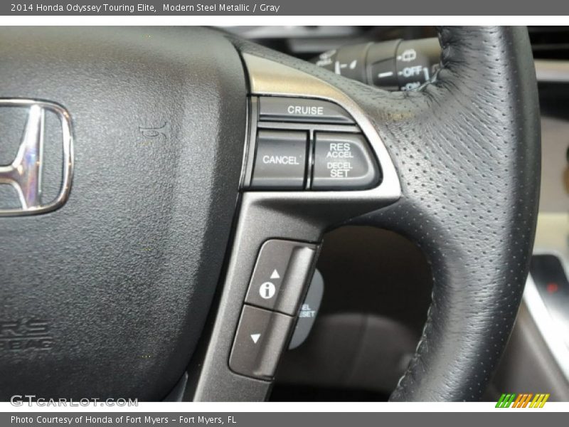 Modern Steel Metallic / Gray 2014 Honda Odyssey Touring Elite