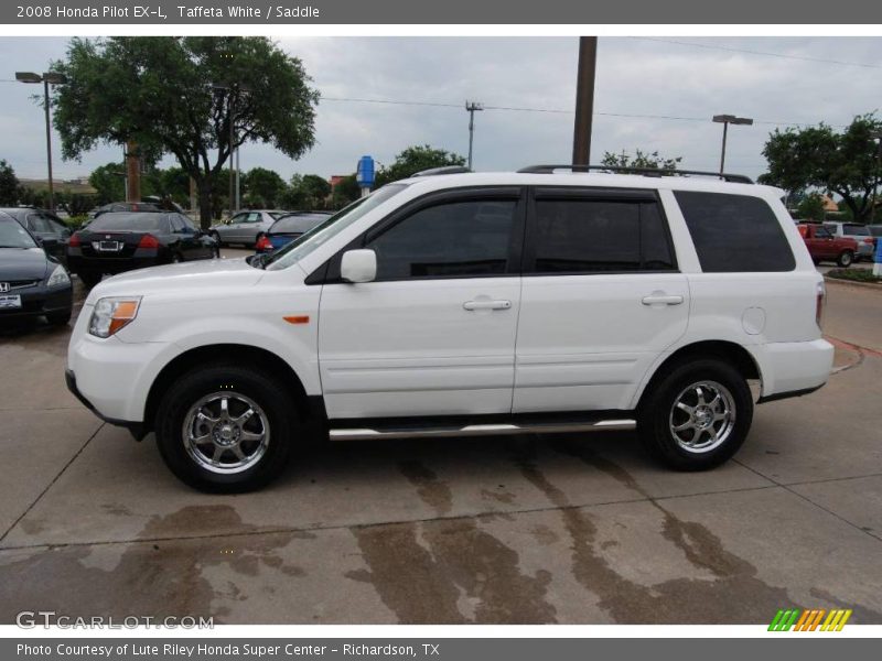 Taffeta White / Saddle 2008 Honda Pilot EX-L